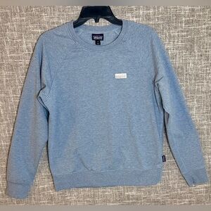 Patagonia Organic Cotton Light Blue Crewneck Sweatshirt
